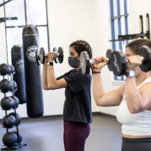 Students exercising