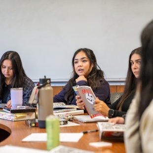 Students in a classroom