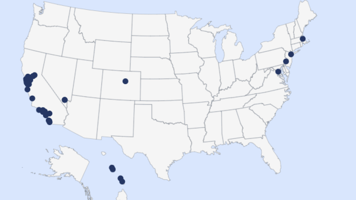 US Map St Mary's Remote